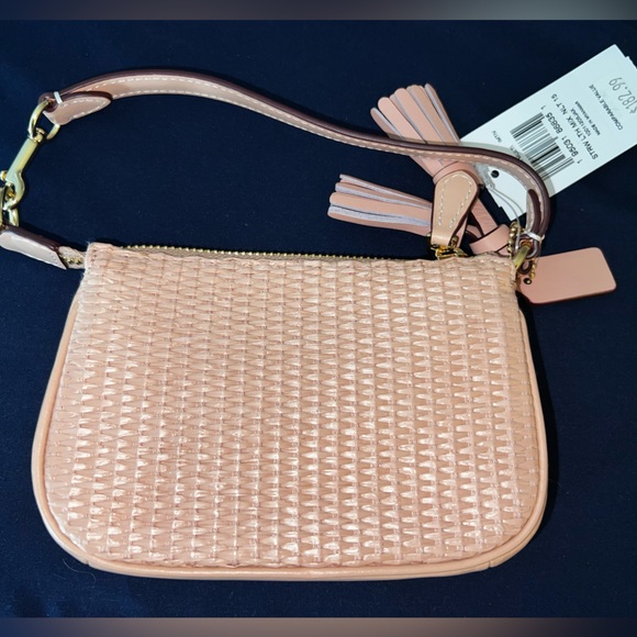 COACH Nolita 15 in Straw Leather- Wristlet Bag NWT !!! - Picture 2 of 4